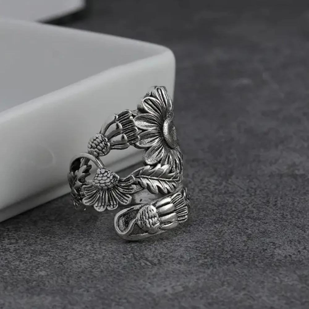 Sunflower Spoon Ring